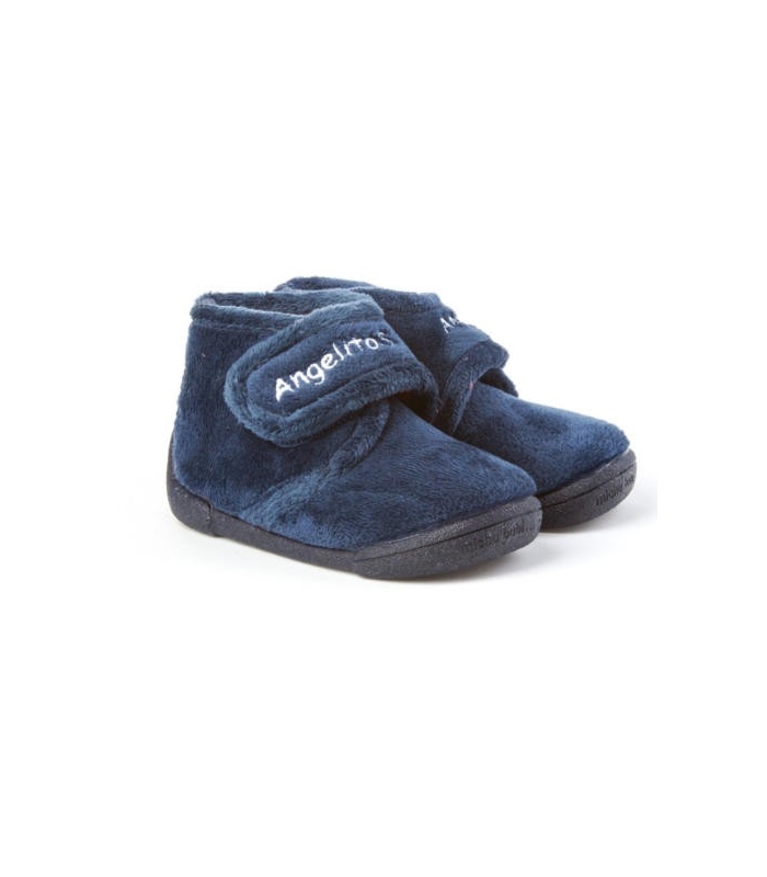 Zapatilla de casa azul marino Angelitos