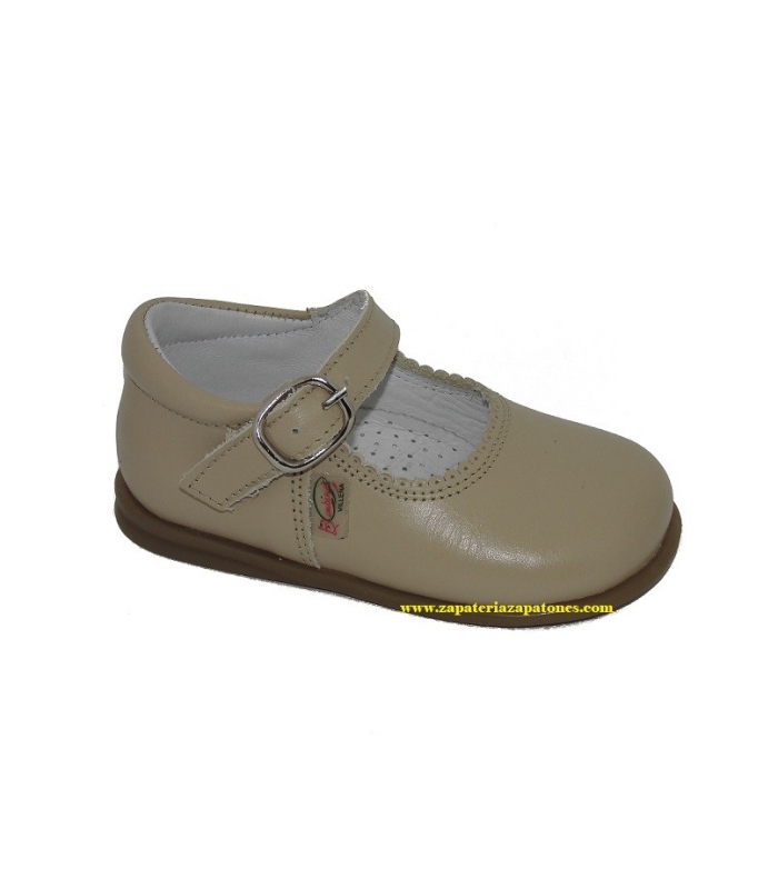 Mercedita clásica piel camel
