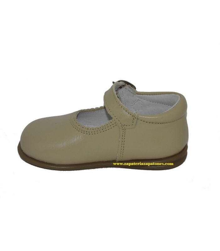 Mercedita clásica piel camel
