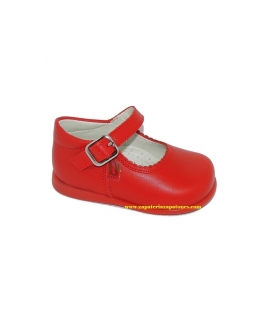 Merceditas piel rojo