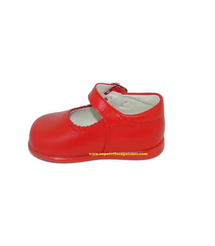 Merceditas piel rojo