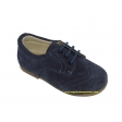 Zapato blucher serraje azul