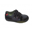 Zapato deportivo piel-serraje azul marino