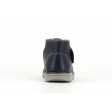 Bota piel azul marino velcro