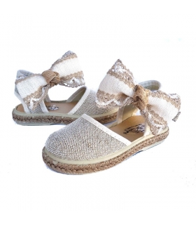 Esparteña básica lino maquillaje