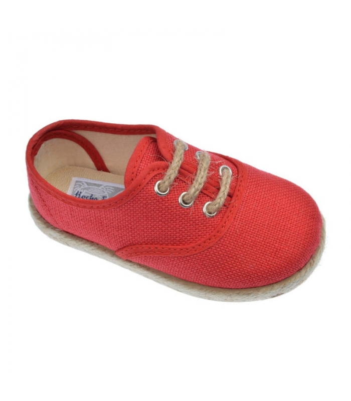 Lona lino rojo con esparto