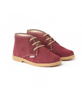 Bota pisacacas serraje burdeos