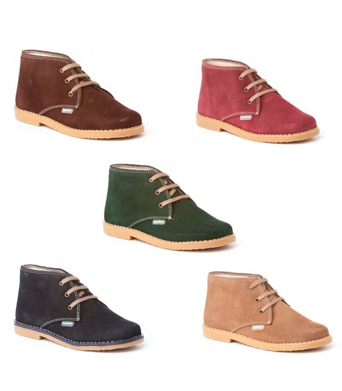 Bota pisacacas serraje azul marino