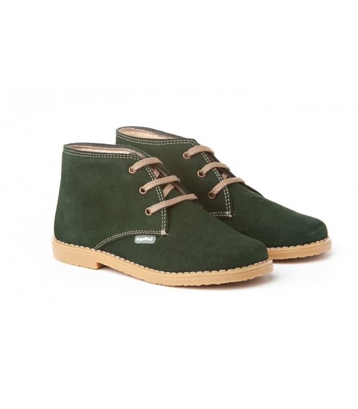 Bota pisacacas serraje verde botella