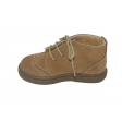 Bota serraje taupe con picados