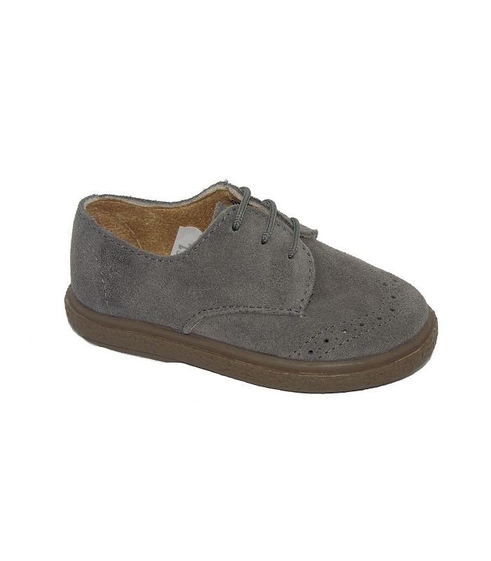 Blucher serraje gris con picados