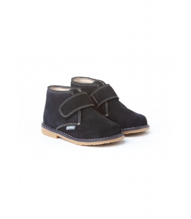Bota pisacacas serraje marino con velcro