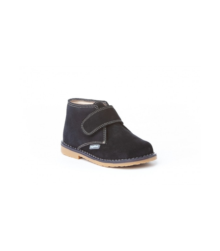 Bota pisacacas serraje marino con velcro