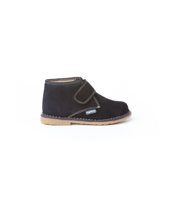 Bota pisacacas serraje marino con velcro