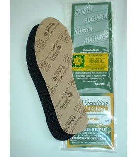 Plantillas Augusta espuma antibacterias y carbón activado gofrado