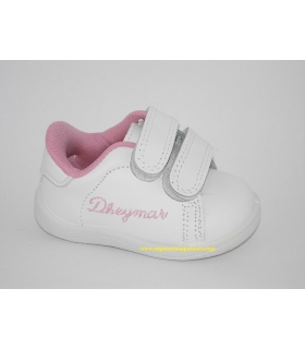 Deportiva blanco-rosa 