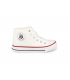 Zapatilla de lona bota blanca Chika10