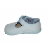 Lona sandalia azul celeste