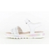 Sandalia piel blanco troquelada Pablosky