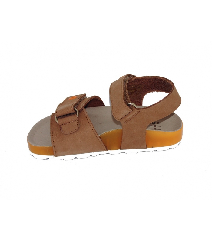 Sandalia bio nobuck cuero-fluor