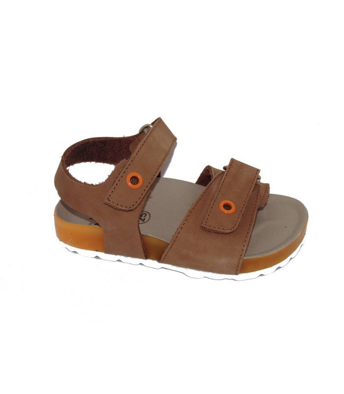 Sandalia bio nobuck cuero-fluor