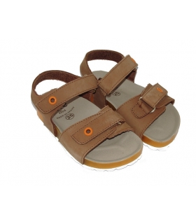 Sandalia bio nobuck cuero-fluor