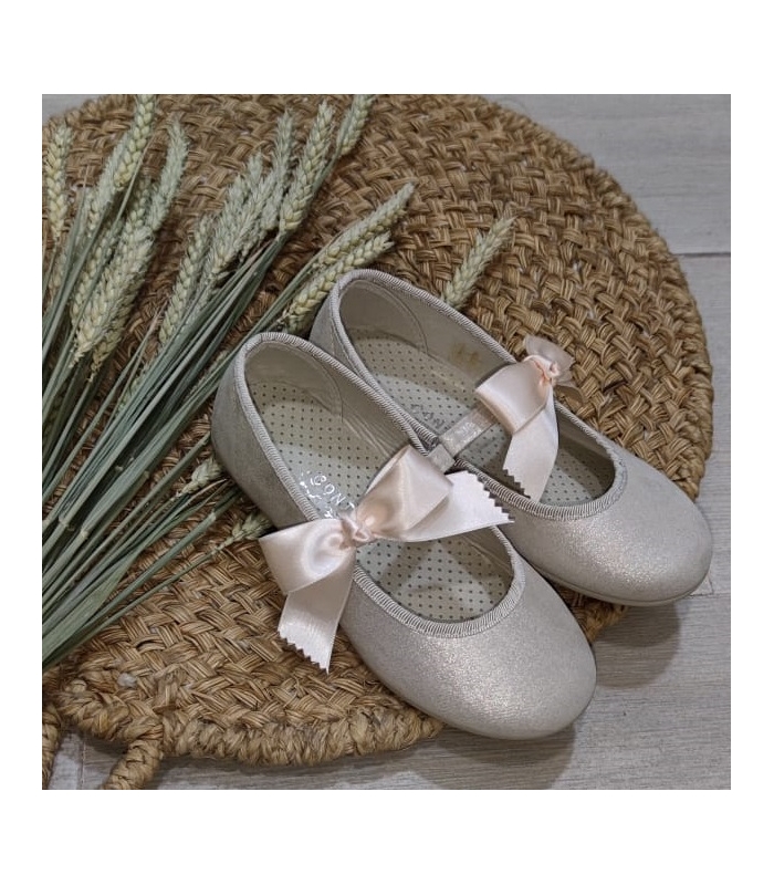 Zapato niña beig con correa