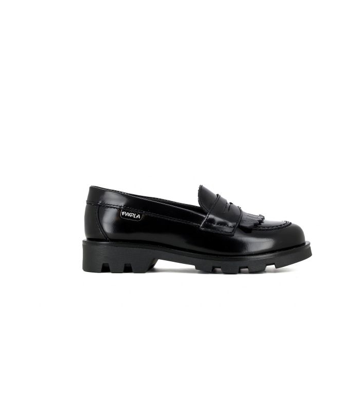 Mocasín florentic negro Paola