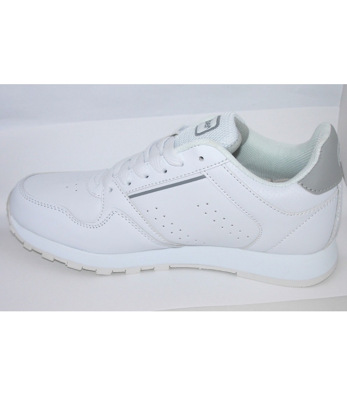 Deportiva blanco-plata J'hayber