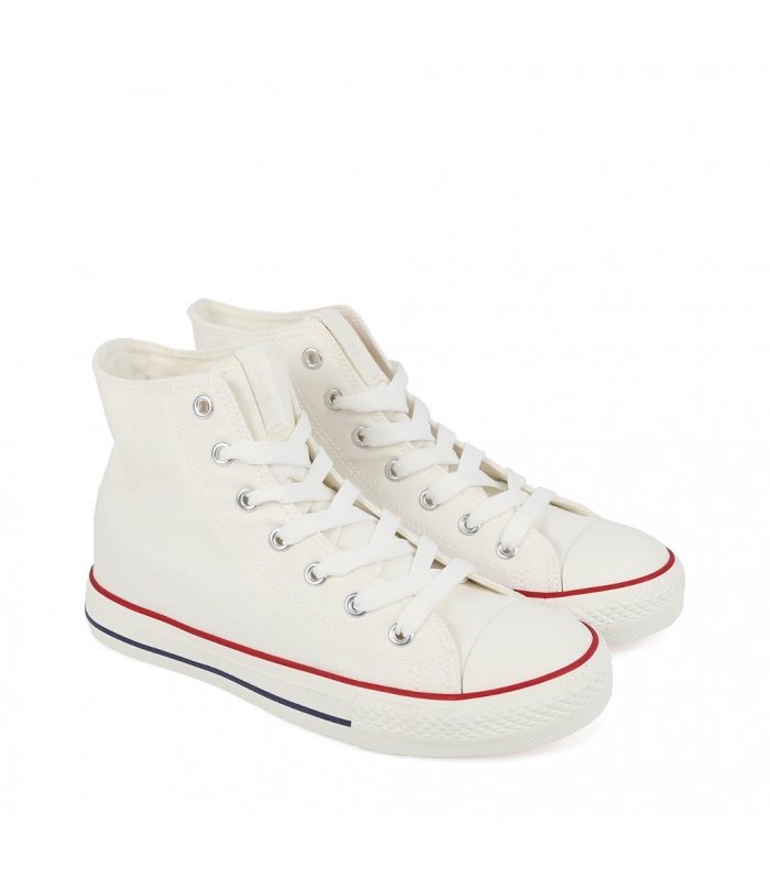 Bota de lona blanca Chika10