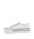 Zapatilla polipiel blanca con plataforma Chika10