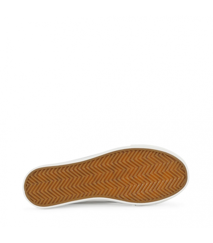 Zapatilla polipiel blanca con plataforma Chika10