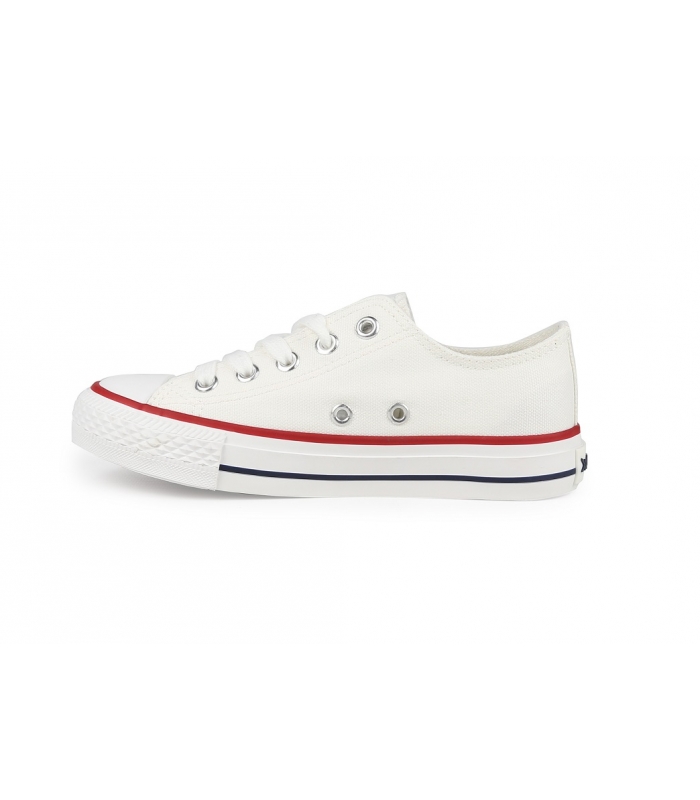 Zapatilla de lona blanca Chika10