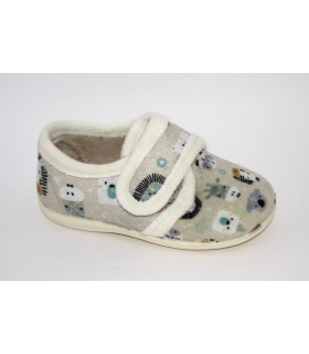 Zapatilla de casa piedra animal