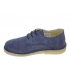 Zapato lino marino con cordones Atxa