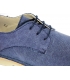 Zapato lino marino con cordones Atxa