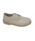 Zapato piel beige con cordones Atxa