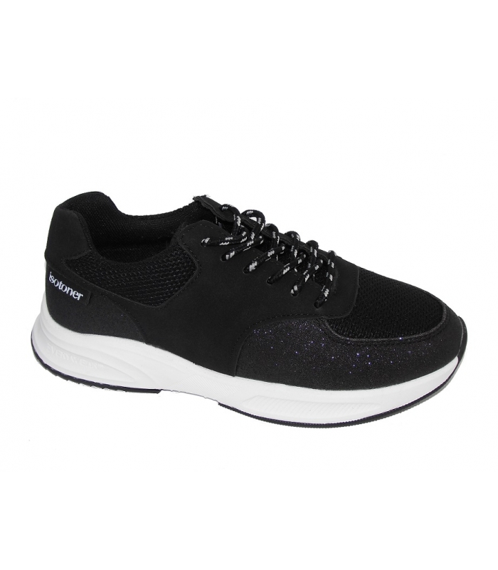 Zapatillas deportivas negro Isotoner