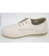 Zapato lino beige con cordones Atxa