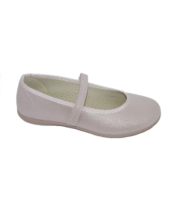 Zapato niña rosa con correa