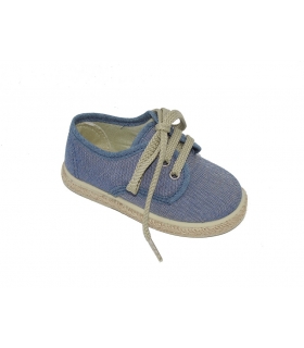 Esparteña tipo blucher jeans