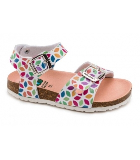 Sandalia bio flores multi Pablosky