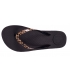 Chanclas negro-leopardo Isotoner