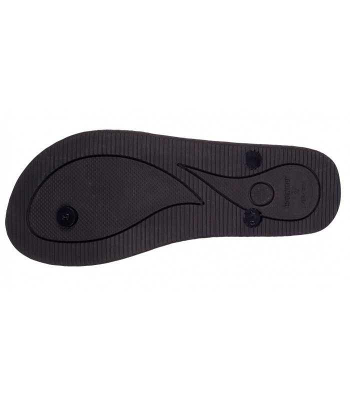 Chanclas negro-leopardo Isotoner