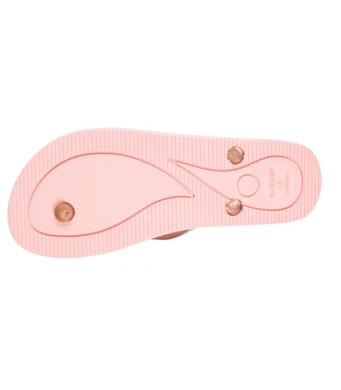 Chanclas rosa-metalizado Isotoner