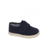 Lona pique azul marino con velcro
