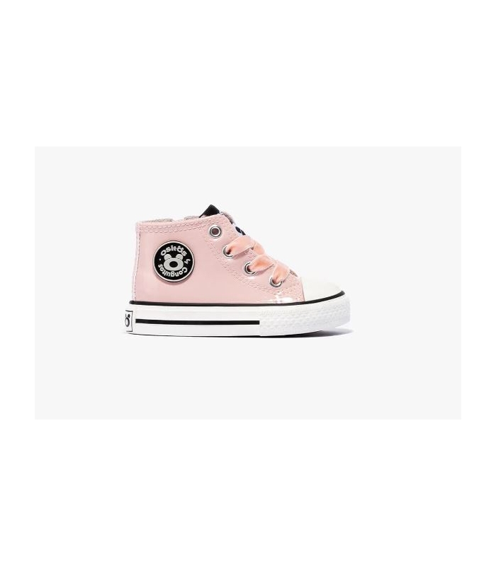 Zapatillas de bota charol rosa Osito