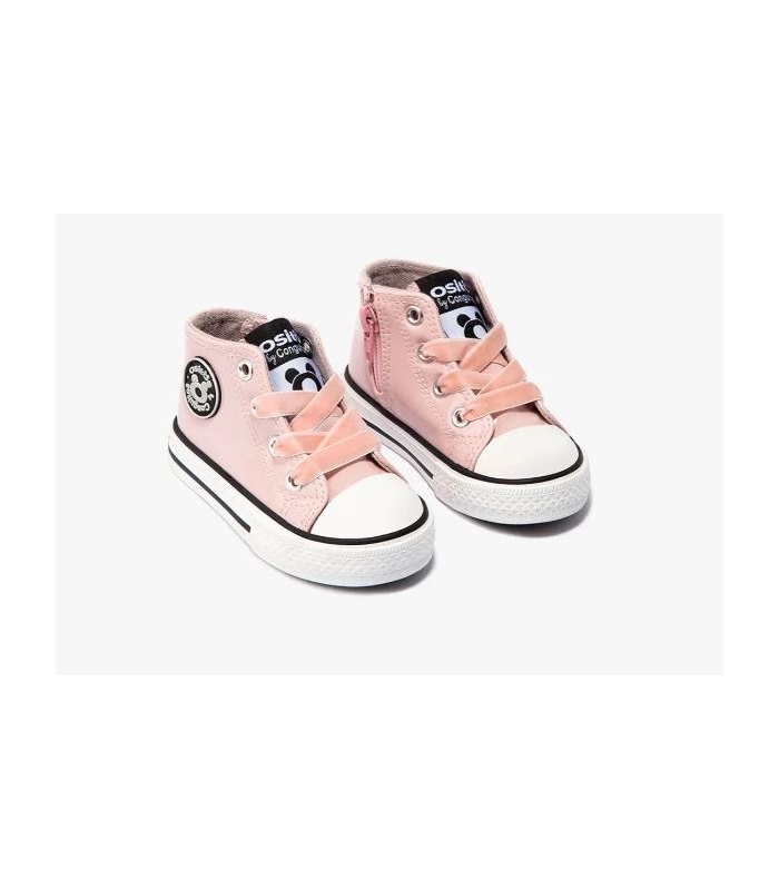 Zapatillas de bota charol rosa Osito