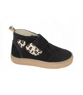 Bota serraje negro-leopardo PIRUFLEX
