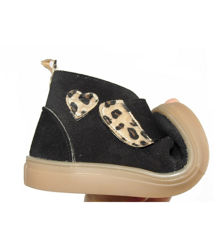 Bota serraje negro-leopardo PIRUFLEX